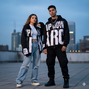 เสื้อฮู้ดซิปแบบยูนิเซ็กซ์ ทรงหลวม ไหล่ตก ผ้าเฟรนช์เทอร์รี่เนื้อหนา ปักลายแบบดิสเทรส แต่งคริสตัลทั่วตัว สีซีดแบบซันเฟด - Product Image 4