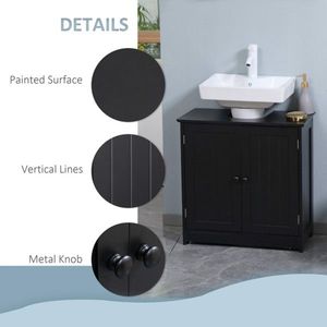 Specchio Intelligente per Bagno con 2 Ante e Ripiano, Impermeabile in PVC e Acciaio, Struttura in Legno Massello Nero come Mobile - Product Image 4