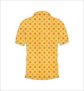 Camisa Polo para Hombre, Amarillo Naranja con Puntos, Manga Corta, Casual, Transpirable, Corte Ajustado, para Golf, Verano, con Logotipo Personalizado OEM - Product Image 5
