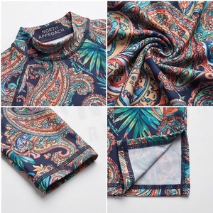 Conjunto de Burkini de 3 Piezas para Mujer NORTH APPROACH, Estampado Paisley, Vestido de Manga Larga con Cuello Alto, Leggings y Pañuelo para la Cabeza - Product Image 4