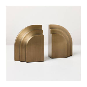 Porte-livres en métal Art déco moderne pour la décoration de bureau, bibliothèque et salle d'étude - Product Image 4