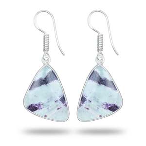 Natural raw gemstone Wholesale Luxury <b>Bridal</b> Jewelry Dangle Stud <b>Wedding</b> Earring Jewelry kammererite earrings Gemstone Earrings - Product Image 1