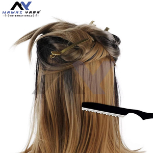 Rasoir professionnel en acier inoxydable noir pour coiffure, rasoir de textureur et d'éclaircissement des cheveux, lame remplaçable, pour la coupe de cheveux - Product Image 5