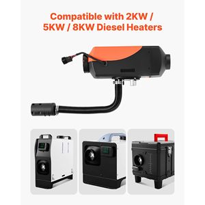 Nuovo Kit Tubo di Aspirazione da 0,98 Pollici per Riscaldatore Diesel Auto, Tubo Flessibile Estensibile per Riscaldatore ad Aria da Parcheggio - Product Image 3