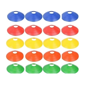 Conos de Agilidad ZAHRI SPORTS - Marcadores de Entrenamiento Flexibles de Plástico Resistente para Fútbol, Baloncesto y Voleibol - Product Image 1