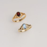 Bague Statement Glamour Vintage Faite à la Main pour Femme, en Laiton Électroplaqué avec Sertissage Clos, Labradorite Ovale Facettée 5x7mm, Taille Fixe, Bijou Fait Main