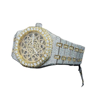 Reloj Ap Moissanite de fábrica, reloj de esqueleto mecánico completamente automático de lujo, lente de zafiro de acero, reloj de diamante Natural a granel - Product Image 1