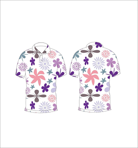 Men’s <b>White</b> Floral Print <b>Polo</b> Shirt Casual Summer Short Sleeve Fashion Golf Shirt - Product Image 6