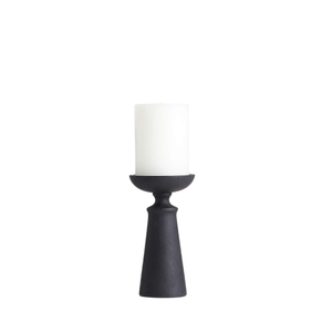 Support à bougies en gros, nouveau, pour la décoration intérieure, porte-bougie de haute qualité, finition noire, en aluminium coulé, personnalisé, fait main - Product Image 1