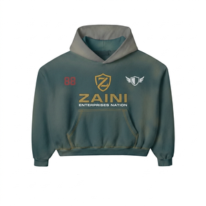 Sudadera con Capucha Extra Grande de Felpa de Algodón de 400 g para Hombre, Color Blanco, para Impresión de Logotipo Personalizado, Calidad Premium - Product Image 5