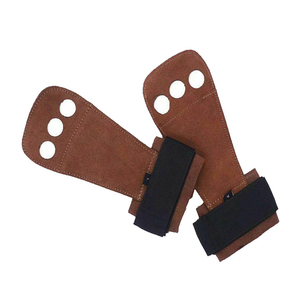 Poignées de gymnastique en cuir en gros, paume antidérapante avec sangles de poignet réglables pour la gym, le CrossFit, la gymnastique, la musculation - Product Image 5