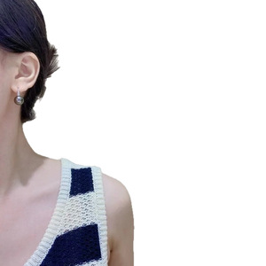 Exquisitos y Elegantes Pendientes de Perlas Edison, Perlas Redondas Naturales de Agua Dulce, Plata de Ley S925, Pendientes de Nicho con Luz Intensa - Product Image 5