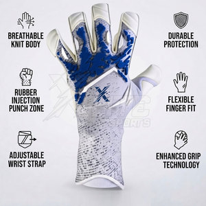 Gants de gardien de but professionnels en caoutchouc souple et respirant pour l'entraînement au football, les exercices d'équipe et les entraînements de gardiens - Product Image 5