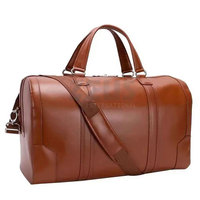 MOQ bajo, diseña tus propias bolsas de viaje de cuero, diferentes estilos, bolsas de viaje de cuero a la moda de Zeus International