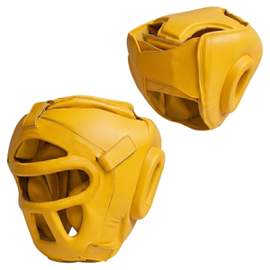 Protector de Cabeza de Boxeo de Cuero Ajustable, Transpirable, Antideslizante, con Visera Transparente, para Entrenamiento de Artes Marciales y Kick Boxing para Hombres Adultos - Product Image 2