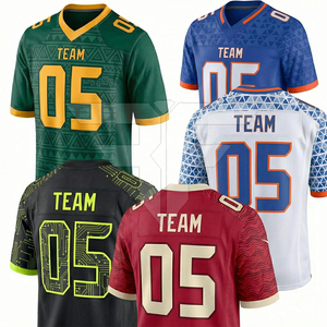 Maillots de sport respirants 100% polyester personnalisables avec impression par transfert thermique, ensemble de maillots de football tendance pour hommes et femmes - Product Image 4
