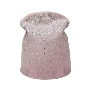 Personalizable, con diseño floral, de mohair, transpirable, hecho a mano, acrílico, con logotipo personalizado, adornos de cristal, tejido acanalado, lindo, unisex - Product Image 1