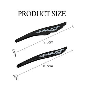 MAHFOOZ INSTRUMENTS Pince à épiler professionnelle noire en acier inoxydable pour sourcils, outil de beauté et de maquillage pour femmes - Product Image 5