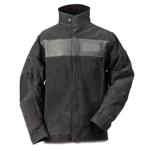 Veste de travail ignifuge en polyester, niveau B, anti-éclaboussures, coupe régulière, avec poche pour masque respiratoire, résistante à la chaleur 500°C, JNA GROUP Factory - Product Image 1