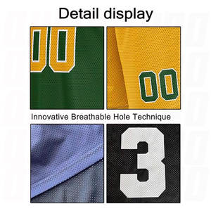 Uniforme de Entrenamiento de Baloncesto Sublimado de Nuevo Estilo, Amarillo y Verde, Personalizado, Conjunto de Camiseta y Pantalones Cortos de Baloncesto para Niños, para Deportes de Equipo - Product Image 4