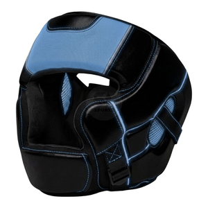 Leather Full Coverage Cheek Protector <b>Boxing</b> Helmet for Kickboxing Gym Training-Lightweight Breathable High-Portability Head - Product Image 4