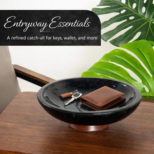 Elegant Premium Modern Marble Black <b>Decorative</b> Storage Bowl for <b>Kitchen</b> Dining Table Multi-Functional for Diwali Ramadan - Product Image 3