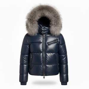 Men Hooded Winter Puffer Jacket Custom Private Label Supplier Bulk USA Market Waterproof Reversible Eco-Friendly - Product Image 1
