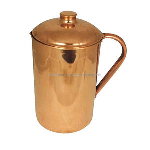 Gobelet traditionnel en cuivre pur fait à la main inde conceptions personnalisables pour les cadeaux d'affaires de cuisine à domicile favorisant l'environnement - Product Image 2