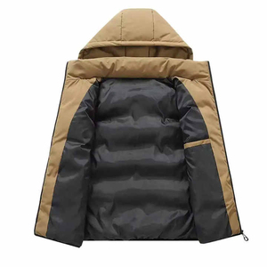 Professional Service Custom Winter Puffer Vest for Men <b>Hooded</b> Sleeveless <b>Body</b> <b>Warmer</b> <b>with</b> Zipper OEM Factory Pakistan - Product Image 2