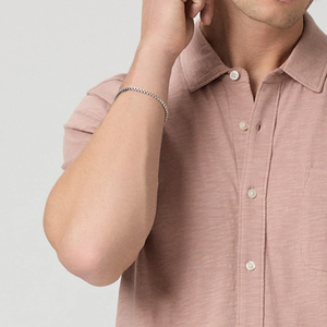 OEM Service Designing High Quality Stitching Men Solid Color Tee Shirt With Short Sleeves / Turn <b>Down</b> Collar Casual Outdoor Wear - Product Image 3