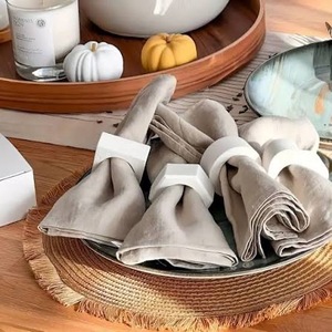 Anneaux de serviette ronds en résine écologiques personnalisés, mode, amour, fête des mères, Pâques, mariages, fêtes, restaurants, ILAHI's - Product Image 6