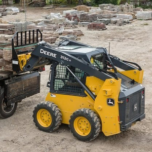 Chargeuse sur chenilles John Deere d'occasion, forte puissance hydraulique, machine de chantier - Product Image 5