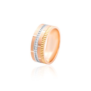 Anillo de oro rosa de 18 quilates para hombre, peso 6.660 gramos, joyería esencial para hombre para comercio internacional y grandes revendedores. - Product Image 2