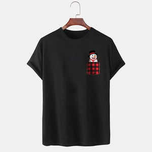 เสื้อยืดออกกำลังกายผู้ชายสั่งทำขายส่ง เนื้อผ้าระบายอากาศ เป็นมิตรกับสิ่งแวดล้อม แห้งเร็ว คอกลม แขนสั้น ทรงปกติ ผ้าฝ้าย 100% - Product Image 1