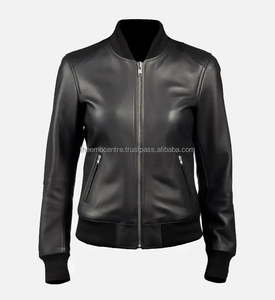 Venta al por mayor señoras chaqueta de cuero abrigo Pu cuero genuino chaqueta a granel diseño personalizado mujeres para ropa de invierno último diseño - Product Image 1