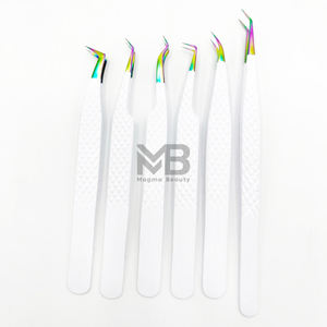 Pinzas para Extensión de Pestañas 100% Acero, Personalizadas con Marca Privada, Juego de Pinzas para Pestañas Antimagnéticas y Antiestáticas - Product Image 6