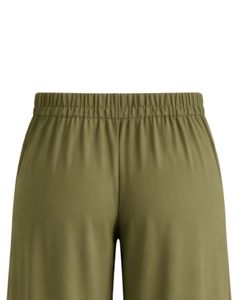 Olive Green Wide Leg Pants Women High Waist Drawstring Loose Fit Casual Straight Trousers Soft Comfortable Lounge Wear Fashion - Product Image 6