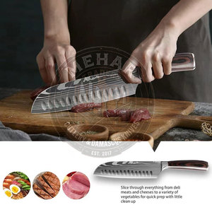 Unique Style Custom Color & Size Damascus <b>Kitchen</b> <b>Knife</b> Set <b>Sharpe</b> Blades Damascus <b>Kitchen</b> <b>Knife</b> Set - Product Image 3