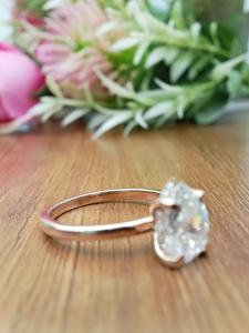 D'VINS JEWELS Women's 14K Solid Gold 2ct Classic Lab-Created pear Cut VVS Diamond Engagement <b>Ring</b> for IGI Certificate - Product Image 5