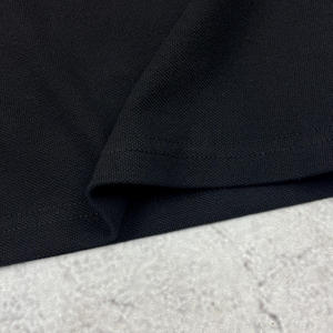 เสื้อโปโลสีดำเรียบแบบสั่งทำพิเศษสำหรับผู้ชาย ทรงหลวมใหญ่พิเศษ น้ำหนัก 250 กรัม - Product Image 3
