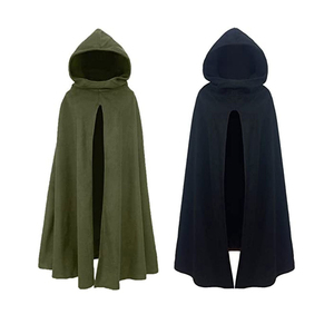 Capa con Capucha Renacentista Lista para Enviar, Capa de Bruja con Capucha, Traje Medieval de Caballero, Disfraz Gótico Unisex - Product Image 1