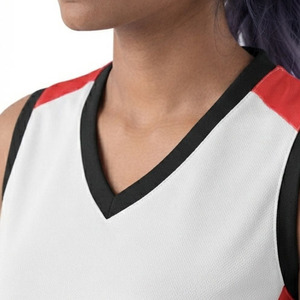 เสื้อวอลเลย์บอลผู้หญิง คอวี ผ้าโพลีเอสเตอร์ 100% แห้งเร็ว แบบไม่มีแขน - Product Image 4