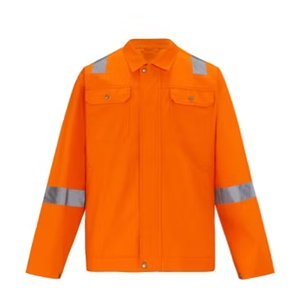 เสื้อแจ็คเก็ตสีส้มสะท้อนแสงสำหรับงานอุตสาหกรรม OEM ทนทาน พร้อมแถบสะท้อนแสง MOQ ต่ำ ผู้ผลิตเสื้อผ้าทำงาน ชุดทำงาน เสื้อผ้าเพื่อความปลอดภัย - Product Image 6
