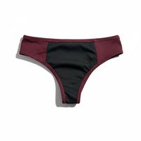 Traje de Baño para Mujer de Alta Calidad Hecho a Mano, a Prueba de Fugas, Absorbente, con Lentejuelas y Estampado Frontal, Conjunto de Bikini Reutilizable de Secado Rápido para la Playa