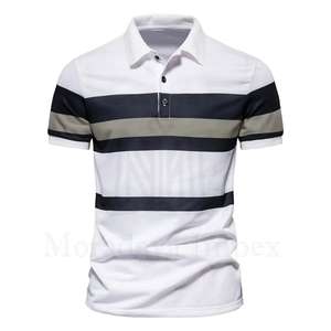 Polos, polos para hombre, polos de secado rápido de nailon Spandex, polos de Golf, logotipo personalizado, estampado de patrón 3D sólido, manga corta de punto - Product Image 1