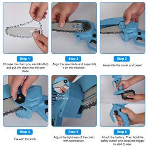 Mini Motosierra Eléctrica Portátil, Inalámbrica, Pequeña, a Batería - Product Image 2