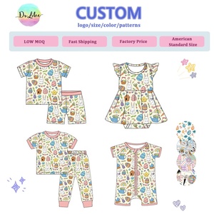 मिस्ट्री बॉक्स बांस के बच्चे के कपड़े एस्टर ज़िप्पी बांस पजामा कस्टम रोपर्स - Product Image 2