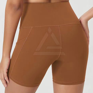 Shorts de sport pour femmes, taille haute, extensibles, confortables pour le fitness, la course, le yoga et l'entraînement - Product Image 3
