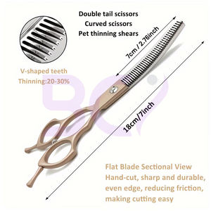 Tijeras de Peluquería de Acero Inoxidable de Alta Calidad, Ecológicas, Diseño Ergonómico, Ligeras, Modernas, para Barberos - Product Image 6