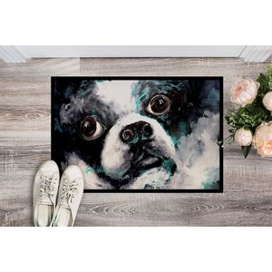 New Boston Terrier Indoor/Outdoor <b>Doormat</b> Low Pile 18H X 27W Non-Slip and <b>Washable</b> Front Door Mat for Entryway - Product Image 2